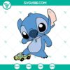 Baby Stitch character themed SVG image bundle for download, featuring multiple file formats like PNG, DXF, and EPS. Great for craft projects.