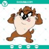 Baby Taz SVG clipart featuring Tasmanian Devil Looney Tunes character. Cute cut files download for crafts.