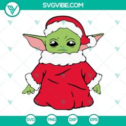 Baby Yoda Christmas SVG Download Bundle, Baby Yoda Santa Claus SVG Files 5