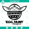 Baby Yoda Easter Eggs SVG files featuring Egg Hunt Champion Cricut SVG and Happy Easter Eggs design for crafting.