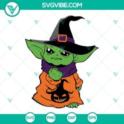Baby Yoda Halloween SVG Files Bundle, Baby Yoda Star Wars Halloween SVG Files 8