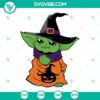 Baby Yoda Halloween SVG files suitable for instant download in PNG, DXF, and EPS formats. Perfect for Halloween crafts and projects.