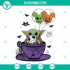 Baby Yoda and Jack Skellington Halloween SVG ideal for Cricut projects, with PNG and EPS format. Can be used for crafting and more.