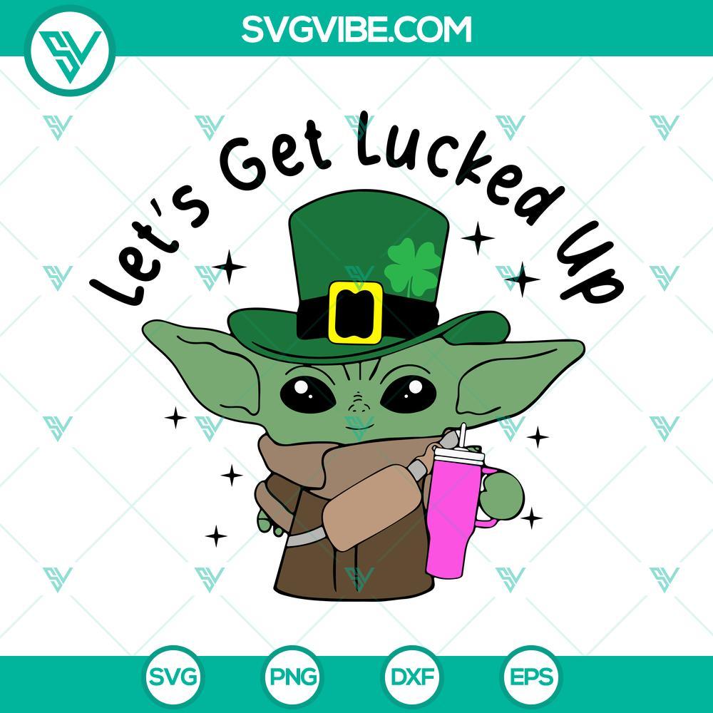 baby-yoda-tumbler-happy-st-patrick-s-day-svg-let-s-get-lucked-up-yoda-svg-mockup.jpg St Patrick's Day Baby Yoda SVG design for tumbler, "Let’s Get Lucked Up Yoda" SVG files download, perfect for celebrating St Patrick’s Day.