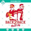 Kansas City Chiefs SVG Download featuring Mahomes and Kelce, Back 2 Back design for digital products, ideal for fans.