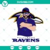 Bad Bunny Baltimore Ravens SVG files for Cricut and Silhouette machines, includes DXF and EPS formats, with PNG for crafting projects.