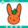 Bad Bunny Carrot SVG images with Una Pascua Sin Ti design, perfect for Easter. Easter Bad Bunny SVG file for festive designs.