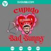 Bad Bunny Cupido Flecha A SVG files, Valentine-themed images for crafting. PNG, EPS, DXF file formats available.