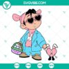 Bad Bunny Easter Egg Basket SVG images for download. Cute baby bunny in Easter theme. Perfect for crafts and decorations.
