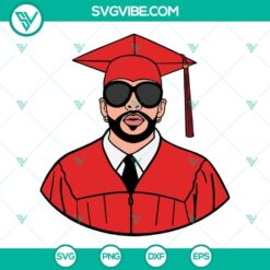 Bad Bunny Graduation SVG Bundle, Senior Class Of design for download. Perfect for graduation season crafts, t-shirts, and more.