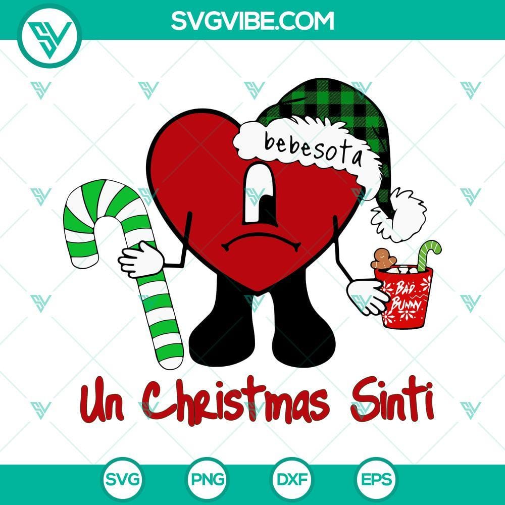 bad-bunny-heart-christmas-svg-un-christmas-sinti-svg-bad-bunny-bebesota-christmas-svg-4-mockup.jpg Bad Bunny heart Christmas SVG file with Un Christmas Sinti design, ideal for holiday crafting projects.