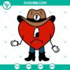 Bad Bunny Heart Grupo Frontera SVG Images, Un x100to SVG Download, Regional Music Theme for Digital Use.