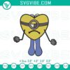 Bad Bunny Heart Minion embroidery files - cute and funny Minions embroidery pattern, great for crafting projects.