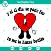 Bad Bunny "Un Verano Sin Ti" album SVG files for download, heart design.