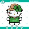 Bad Bunny Hello Kitty Patricks Day SVG File with Lucky Bebesota design. St. Patrick's Day themed SVG download.