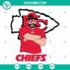 Bad Bunny themed Kansas City Chiefs SVG files for Cricut and Silhouette machines, with EPS and PNG formats included.