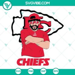 Bad Bunny themed Kansas City Chiefs SVG files for Cricut and Silhouette machines, with EPS and PNG formats included.