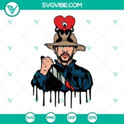 Bad Bunny Michael Myers Halloween SVG Images PNG DXF EPS Cut Files featuring a crossover design with both characters in a spooky theme.