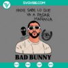Bad Bunny Nadie Sabe Album SVG file featuring album cover art in PNG, EPS, DXF formats. Ideal for digital designs.