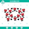 Bad Bunny "Un Verano" inspired Starbucks cup wrap SVG download featuring a sad heart design. Ideal for fans of Bad Bunny merchandise.