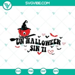 Bad Bunny Sad Heart Vampire SVG Download Bundle featuring Halloween-themed design elements.