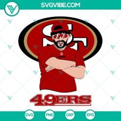Bad Bunny San Francisco 49ers themed SVG design for Cricut and Silhouette machines in DXF, EPS, and PNG formats.