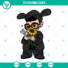 Bad Bunny sunflower SVG images with Baby Benito design, layered SVG file. Perfect for crafts and projects.