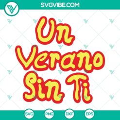 Bad Bunny SVG images bundle featuring "Un Verano Sin Ti" design. Perfect for fans of Bad Bunny.