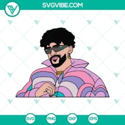 Bad Bunny "Un Verano Sin Ti" SVG design for digital download, includes SVG, PNG, DXF, and EPS files.