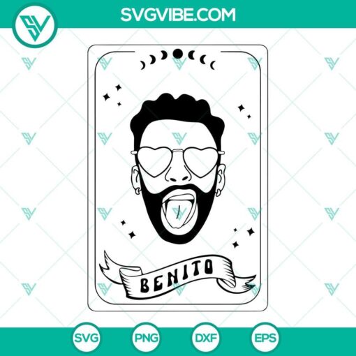 Bad Bunny Tarot Card SVG File Bundle, Bad Bunny SVG Images PNG EPS DXF Cut 1
