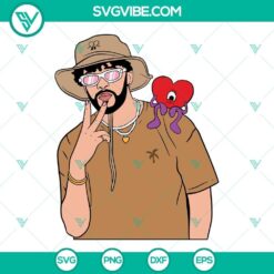 Bad Bunny World’s Hottest Tour SVG files featuring Un Verano Sin theme, vibrant design, perfect for crafting projects.