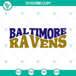 Baltimore Ravens football team logo SVG, PNG, DXF, EPS cut files for crafts and projects.
