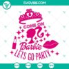 Barbie 2023 movies bundle SVG file with trendy designs for crafters and Barbie fans.