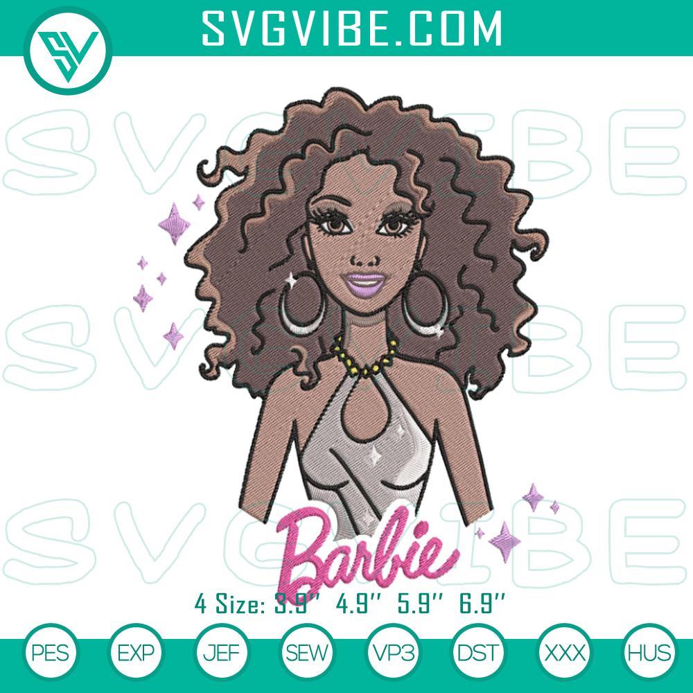 barbie-afro-curly-hair-embroidery-design-american-african-barbie-doll-embroidery-pattern-file-mockup.jpg Barbie Afro Curly Hair Embroidery Design featuring African American Barbie-themed pattern, perfect for crafting projects.