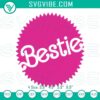 Barbie Bestie logo embroidery designs, featuring fun friendship Barbie pattern in vibrant colors and playful motifs.