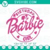 Barbie Birthday Girl embroidery designs for Barbie party, machine file. Ideal for fun birthday celebrations.