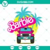Barbie Car SVG Download Bundle with Barbie Jeep and 2023 SVG Files for crafts, decals, and projects.