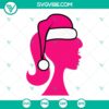 Barbie Christmas hat SVG design in PNG, DXF, and EPS files for download. Perfect for holiday crafting projects.