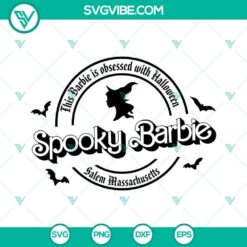 Barbie Halloween SVG File Bundle, Spooky Barbie SVG Images, Gothic Barbie SVG Images 4