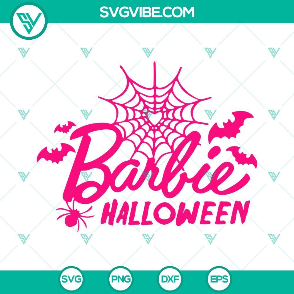 Barbie Halloween SVG PNG DXF EPS Files Barbie Halloween themed SVG files with PNG, DXF, and EPS formats for download. Perfect for DIY crafts and creative projects.