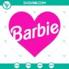 Barbie heart SVG bundle with Barbie doll design, 2023 collection for download in PNG, DXF, and EPS formats, ideal for cutting projects.