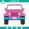 Barbie Jeep offroad 4x4 car SVG file with Barbie design, PNG and DXF formats for crafting.