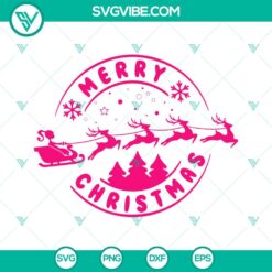 Barbie Merry Christmas SVG design file with PNG, DXF, EPS formats for crafting projects.