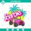 Barbie Offroad 4x4 SVG image download with Barbie Car and Malibu Beach theme, perfect for crafting projects.