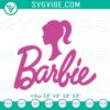 Barbie pink girl embroidery design, trendy Barbie machine embroidery file, ideal for fashion lovers.