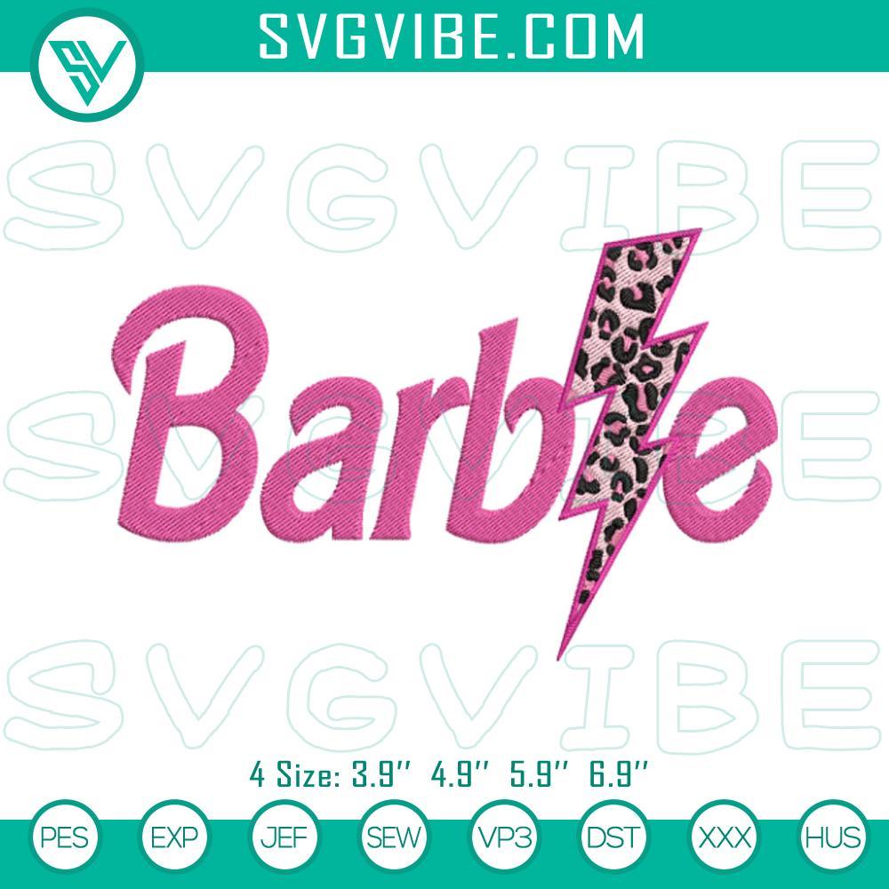 barbie-pink-leopard-lightning-bolt-embroidery-designs-barbie-embroidery-pattern-files-mockup.jpg Barbie pink leopard lightning bolt embroidery designs, fashionable Barbie pattern for digital products.