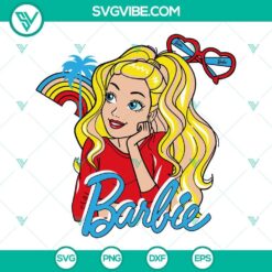 Barbie SVG set with Baby Girl Doll design, PNG, DXF, EPS format Cut Files for crafting, ideal for kid's projects.