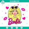 Barbie doll SVG files with blonde girl doll design in PNG, DXF, and EPS formats for crafting projects.