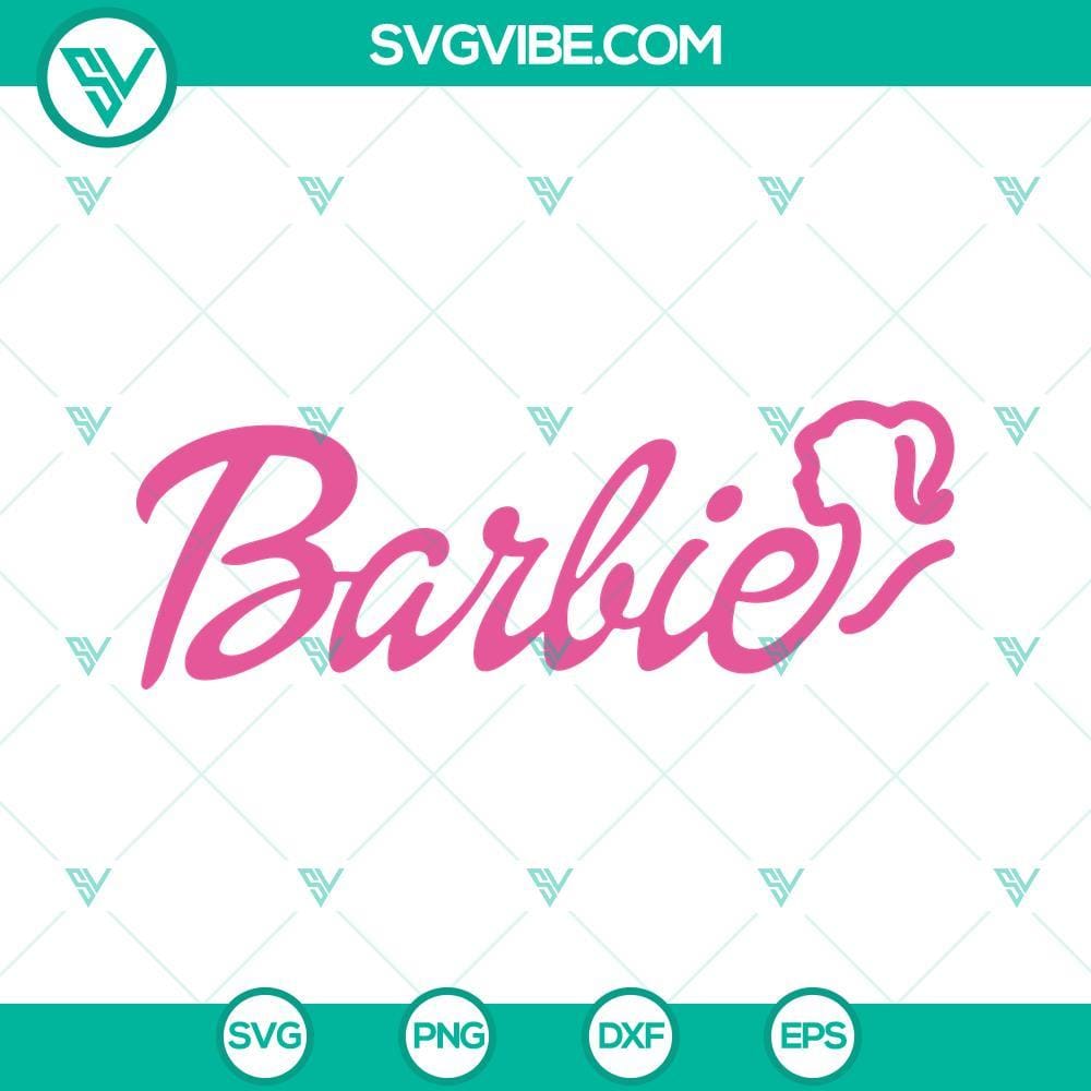 Barbie SVG, Barbie Logo Cut File, Barbie Clipart, Barbie Logo Vector Barbie logo SVG file for crafting, Barbie clipart cut file, Barbie branding design.