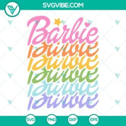 Barbie SVG Files, Pink Doll SVG Files, Barbie Girl SVG Download PNG DXF EPS Cut Files